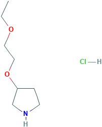 3-(2-Ethoxyethoxy)pyrrolidine hydrochloride