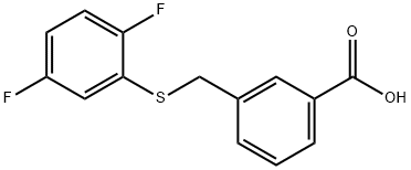 Benzoic acid, 3-[[(2,5-difluorophenyl)thio]methyl]-