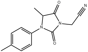 2-[4-methyl-3-(4-methylphenyl)-2,5-dioxoimidazol idin-1-yl]acetonitrile