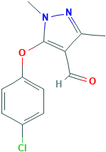 5-(4-Chlorophenoxy)-1,3-dimethyl-1H-pyrazole-4-carbaldehyde