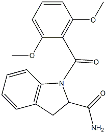 1-(2,6-dimethoxybenzoyl)-2,3-dihydroindole-2-carboxamide