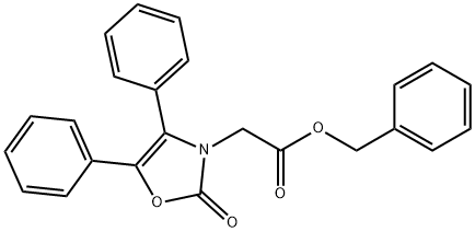 3(2H)-Oxazoleacetic acid, 2-oxo-4,5-diphenyl-, phenylmethyl ester