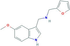N-(2-Furylmethyl)-N-[(5-methoxy-1H-indol-3-yl)-methyl]amine