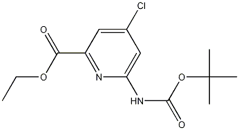 ethyl 6-(tert-butoxycarbonylamino)-4-chloropicolinate