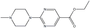 5-Pyrimidinecarboxylic acid, 2-(4-methyl-1-piperazinyl)-, ethyl ester