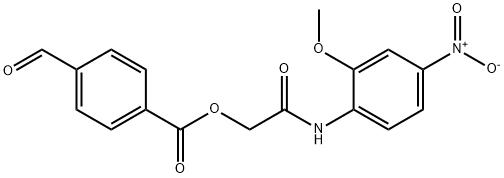 [(2-methoxy-4-nitrophenyl)carbamoyl]methyl 4-formylbenzoate