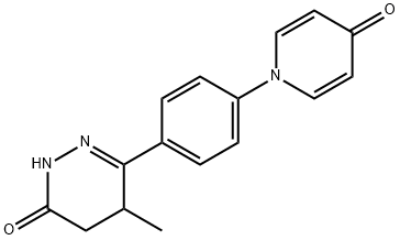 3(2H)-Pyridazinone, 4,5-dihydro-5-methyl-6-[4-(4-oxo-1(4H)-pyridinyl)phenyl]-