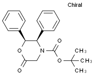 (2S, 3R) - (+) - N- t-butoxycarbonyl-6-oxo-2,3-diphenyl-Morpholine