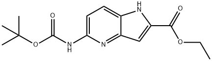 ethyl 5-{[(tert-butoxy)carbonyl]amino}-1H-pyrrolo[3,2-b]pyridine-2-carboxylate