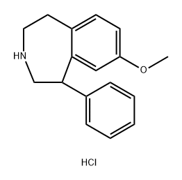 8-methoxy-1-phenyl-2,3,4,5-tetrahydro-1H-3-benza zepine hydrochloride