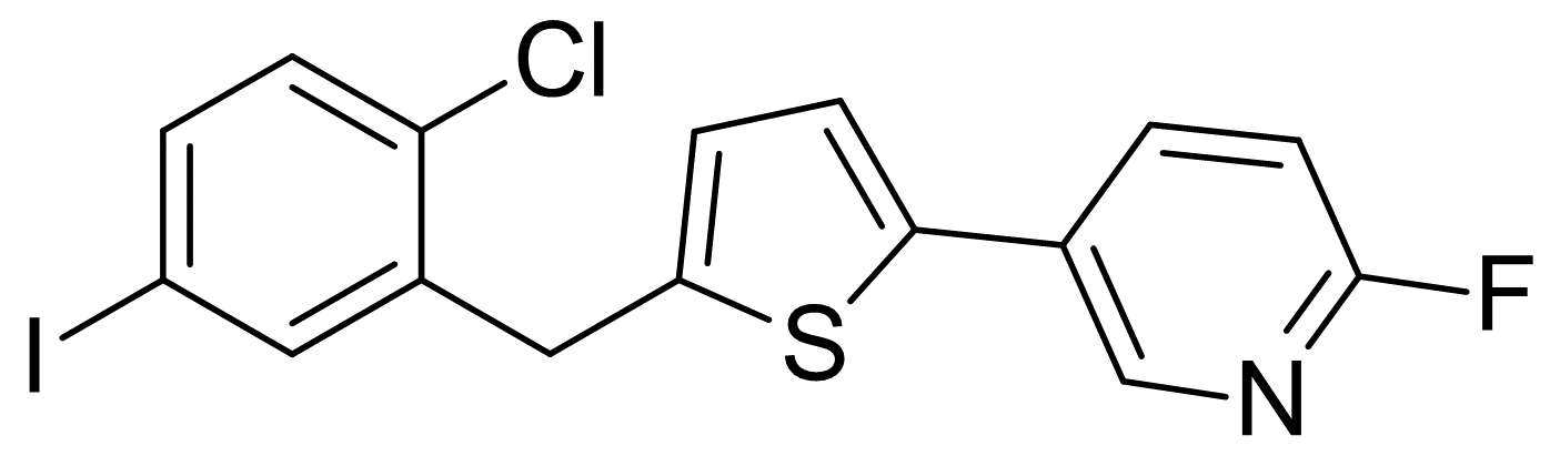 2-(2-氯-5-碘苯甲基)-5-(3-(6-氟吡啶)基)噻吩