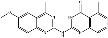 4(3H)-Quinazolinone, 2-[(6-methoxy-4-methyl-2-quinazolinyl)amino]-5-methyl-