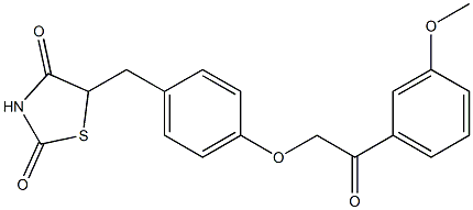 5-(4-(2-(3-METHOXYPHENYL)-2-OXOETHOXY)BENZYL)THIAZOLIDINE-2,4-DIONE