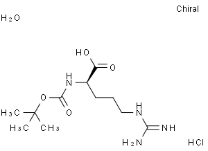 (2R)-2-(tert-butoxycarbonylamino)-5-guanidino-pentanoic acid hydrate hydrochloride