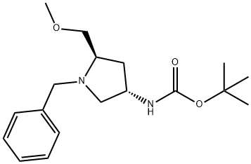 tert-butyl ((3S,5R)-1-benzyl-5-(methoxymethyl)pyrrolidin-3-yl)carbamate