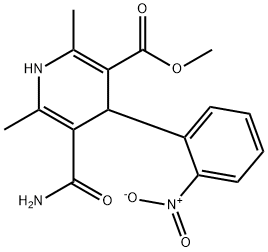methyl 5-carbamoyl-2,6-dimethyl-4-(2-nitrophenyl)-1,4-dihydropyridine-3-carboxylate