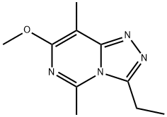 1,2,4-Triazolo[4,3-c]pyrimidine, 3-ethyl-7-methoxy-5,8-dimethyl-