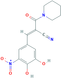(2E)-3-(3,4-Dihydroxy-5-nitrophenyl)-2-(piperidin-1-ylcarbonyl)acrylonitrile
