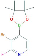 3-溴-2-氟-4-(4,4,5,5-四甲基-1,3,2-二氧硼杂环戊烷-2-基)吡啶