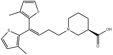1-[4,4-bis(3-methylthiophen-2-yl)but-3-en-1-yl]piperidine-3-carboxylic acid