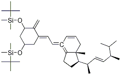 ((1R,3R,E)-5-((E)-2-((1R,3aS,7aR)-1-((2R,5R,E)-5,6-dimethylhept-3-en-2-yl)-7a-methyldihydro-1H-inden-4(2H,5H,6H,7H,7aH)-ylidene)ethylidene)-4-methylenecyclohexane-1,3-diyl)bis(oxy)bis(tert-butyldimeth