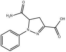 5-carbamoyl-1-phenyl-4,5-dihydro-1H-pyrazole-3-carboxylic acid