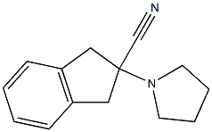 2-(pyrrolidin-1-yl)-2,3-dihydro-1H-indene-2-carbonitrile