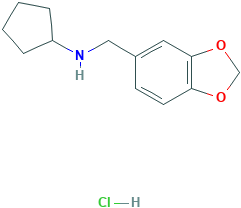 Benzo[1,3]dioxol-5-ylmethyl-cyclopentyl-amine hydrochloride