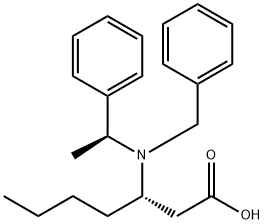(S)-3-(benzyl((S)-1-phenylethyl)amino)heptanoic acid