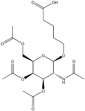 5-[(3,4,6-Tri-O-acetyl-2-acetylamido-2-deoxy-b-D-galactopyranosyl)oxy]pentanoic acid