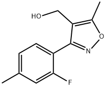4-Isoxazolemethanol, 3-(2-fluoro-4-methylphenyl)-5-methyl-