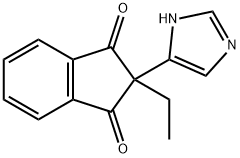 1H-Indene-1,3(2H)-dione, 2-ethyl-2-(1H-imidazol-5-yl)-