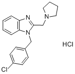 1-[4-Chlorophenyl)methyl]-2-(1-pyrrolidinylmethyl)-1H-benzimidazole, Monohydrochloride