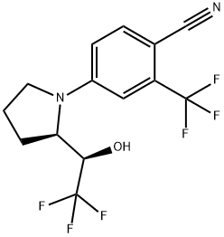 4-((R)-2-((R)-2,2,2-trifluoro-1-hydroxyethyl)pyrrolidin-1-yl)-2-trifluoroMethyl)benzonitrile(LGD-4033)