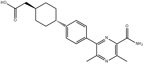 [trans-4-[4-(6-Carbamoyl-3,5-dimethylpyrazin-2-yl)phenyl]cyclohexyl]acetic acid