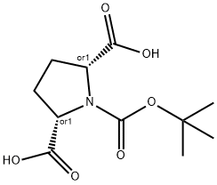 1,2,5-Pyrrolidinetricarboxylic acid, 1-(1,1-dimethylethyl) ester, (2R,5S)-rel-