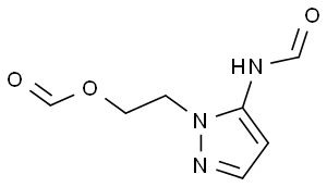 5-formamido-1-(2-formyloxyethyl)-1H-pyrazole