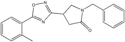 1-benzyl-4-[5-(2-methylphenyl)-1,2,4-oxadiazol-3-yl]pyrrolidin-2-one