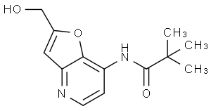 N-(2-(羟甲基)呋喃[3,2-b]吡啶-7-基)新戊酰胺