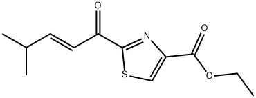 4-Thiazolecarboxylic acid, 2-[(2E)-4-methyl-1-oxo-2-penten-1-yl]-, ethyl ester