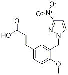 (2E)-3-{4-甲氧基-3-[(3-硝基-1H-吡唑-1-基)甲基]苯基}丙烯酸