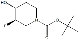 1-Piperidinecarboxylic acid, 3-fluoro-4-hydroxy-, 1,1-dimethylethyl ester, (3R,4R)-