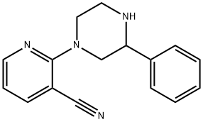 3-Pyridinecarbonitrile, 2-(3-phenyl-1-piperazinyl)-