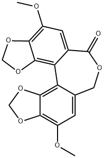 4,10-dimethoxy-[1,3]dioxolo[4',5':3,4]benzo[1,2-c][1,3]dioxolo[4',5':5,6]benzo[1,2-e]oxepin-6(8H)-one