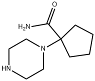 1-(piperazin-1-yl)cyclopentane-1-carboxamide
