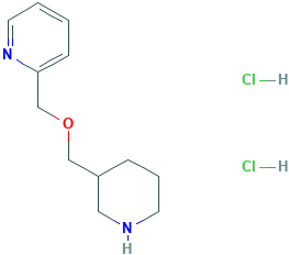 2-[(3-Piperidinylmethoxy)methyl]pyridinedihydrochloride