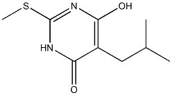 4-hydroxy-5-(2-methylpropyl)-2-methylsulfanyl-1H-pyrimidin-6-one