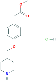 Methyl 2-[4-(4-piperidinylmethoxy)phenyl]acetatehydrochloride