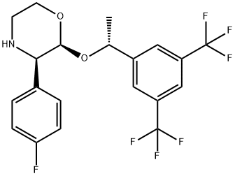 Morpholine, 2-[(1R)-1-[3,5-bis(trifluoromethyl)phenyl]ethoxy]-3-(4-fluorophenyl)-, (2S,3R)-