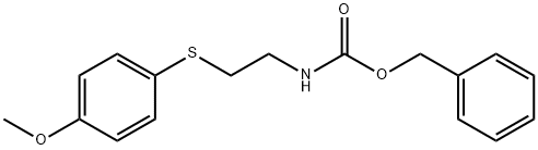 Carbamic acid, N-[2-[(4-methoxyphenyl)thio]ethyl]-, phenylmethyl ester